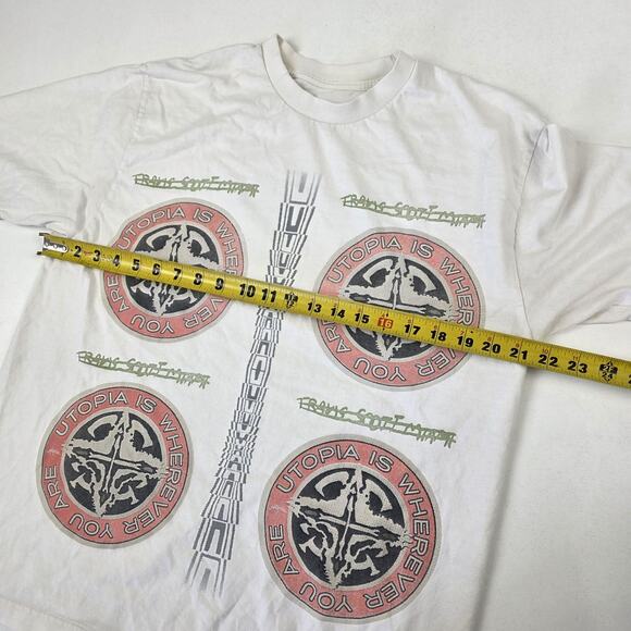 Travis Scott Utopia Shirt Mens Large Hard Rock Stadium Graphic Tee 2023 Tour - Picture 5 of 9